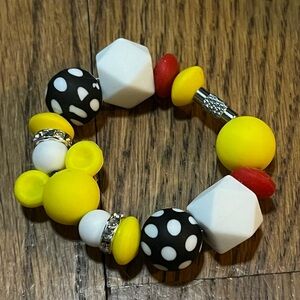 Handmade iconic Mickey Mouse Stanley Tumbler Cup Handle Bracelet charm